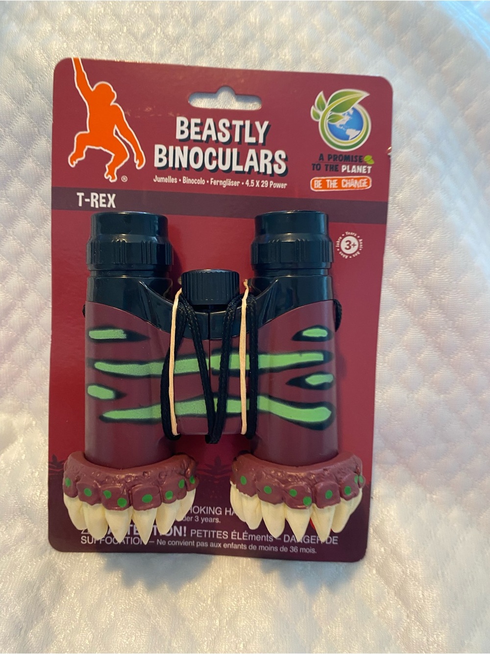T-Rex Kids Binoculars - Red and Green